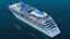 Navire de croisière élégant de taille moyenne
