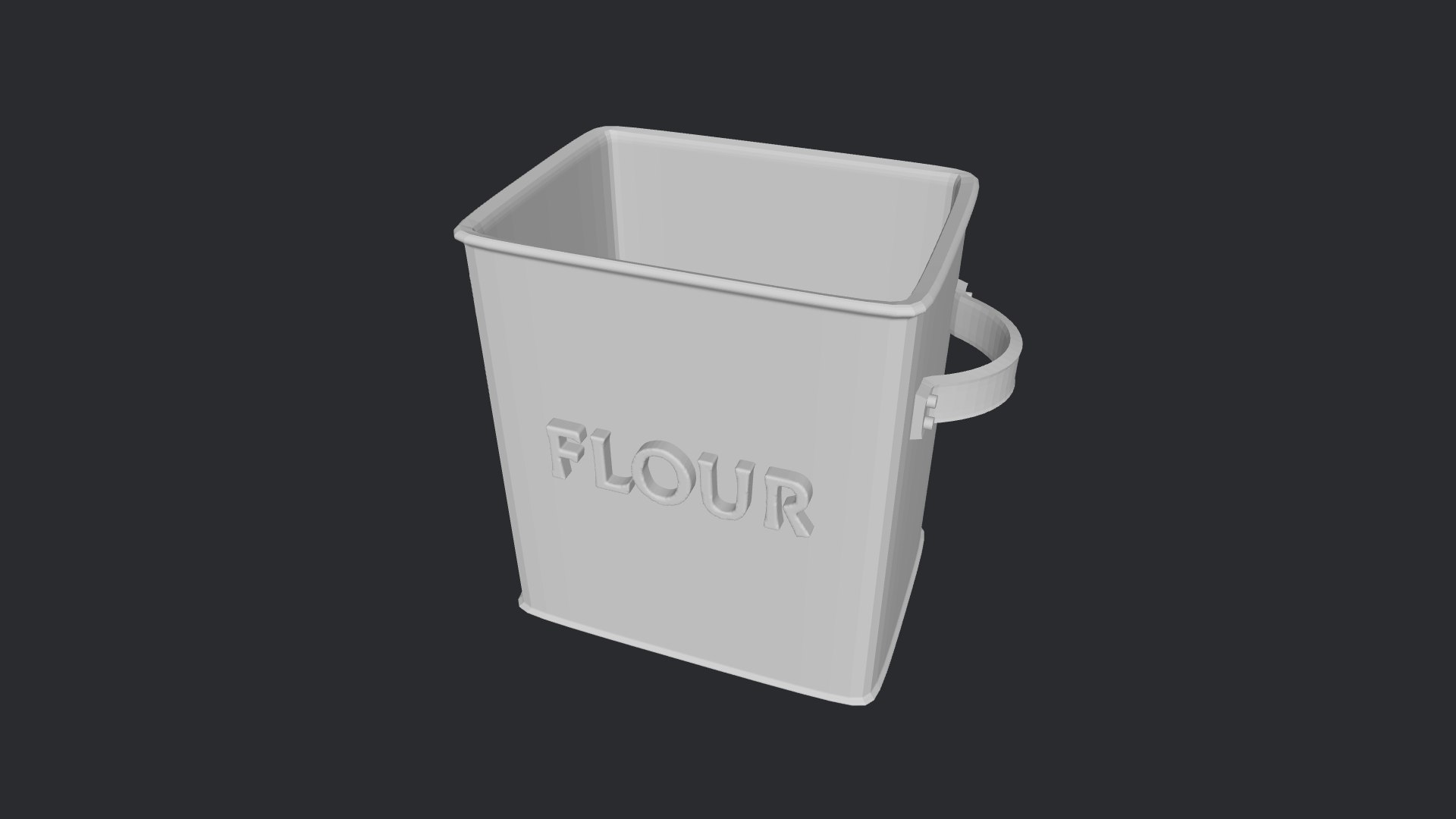3D Dollhouse Miniature Flour Can Model Ready To Print - TurboSquid 2102412