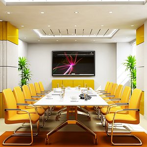 3d model office boardroom interior