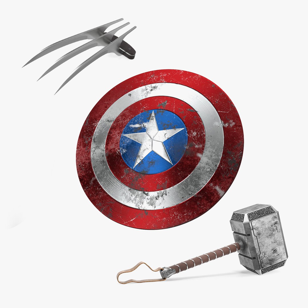 Superheroes Armors Collection(1) 3D model preview