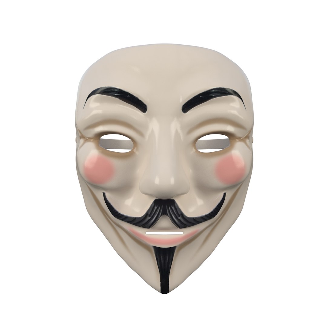 modelo 3d Máscara de Guy Fawkes 3D 02 TurboSquid 1775976