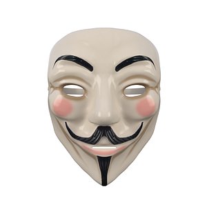 3D 3D Guy Fawkes mask 02 model