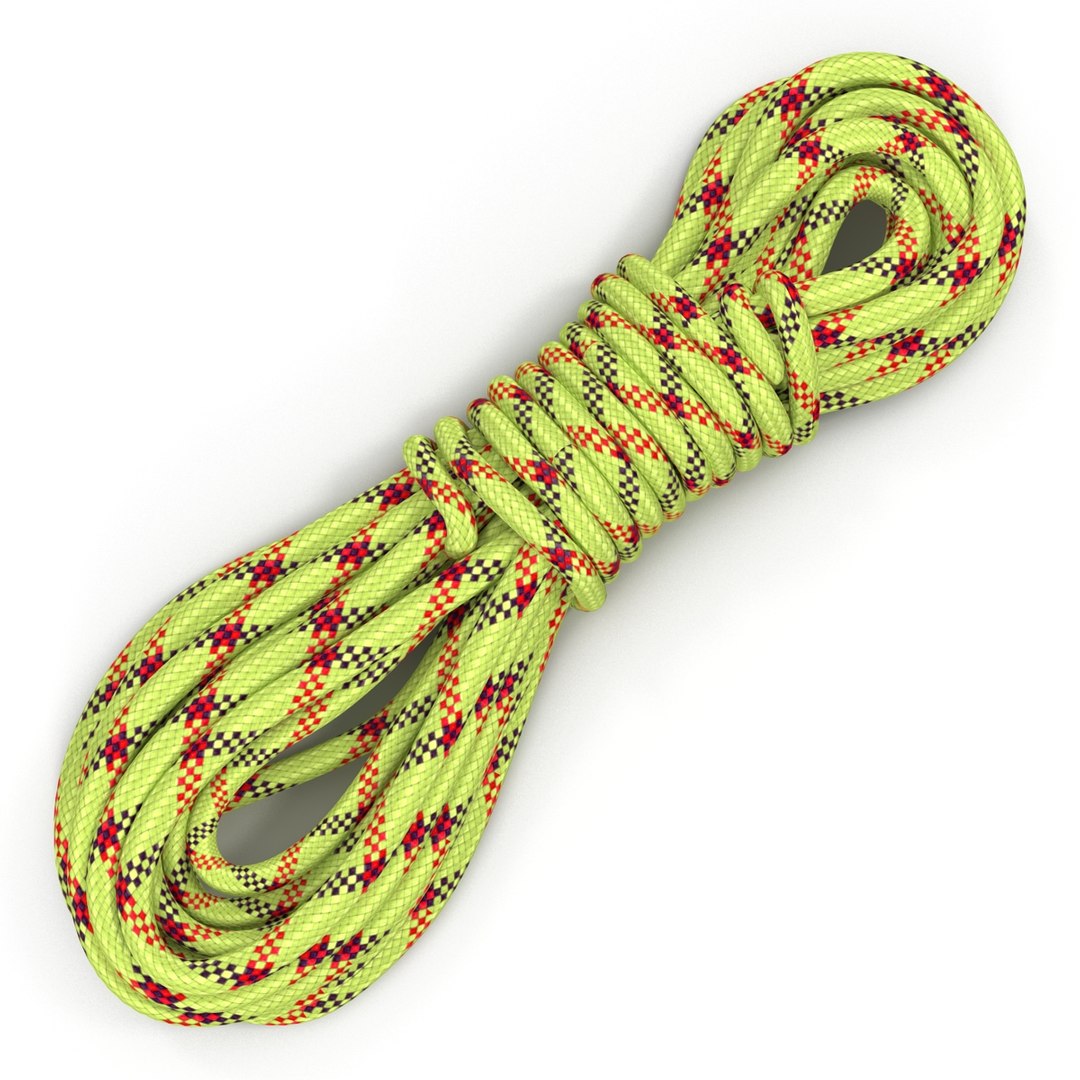 Rock Climbing Rope 3d Model
