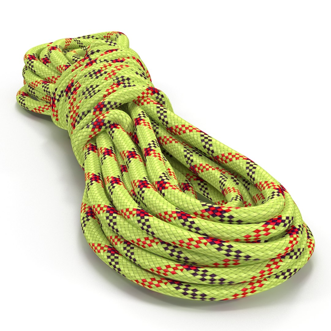Rock Climbing Rope 3d Model