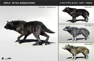 Wolf with Fur