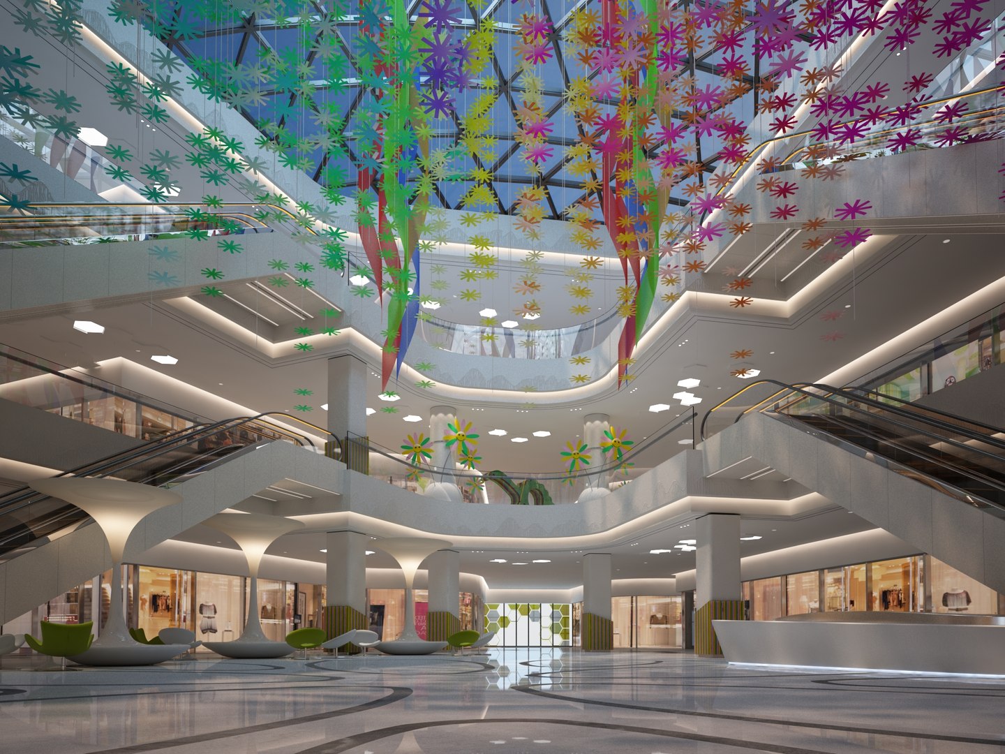 Shopping Mall 01 3D Model - TurboSquid 2156620