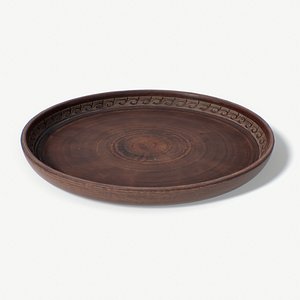 3D model scan clay dish