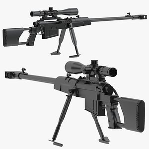 Zastava M93 Black Arrow Anti-materiel Rifle 3D model