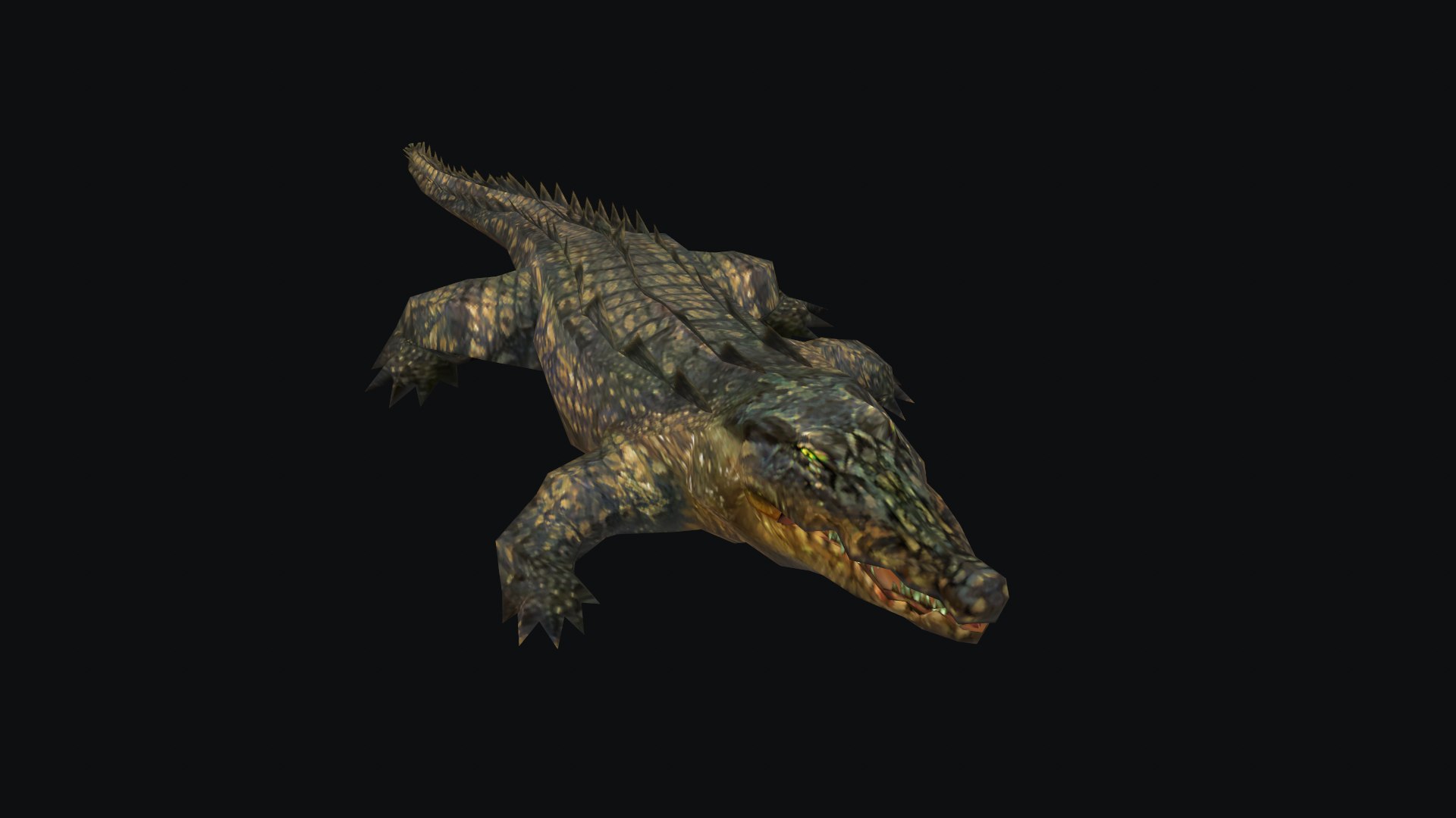 3D Animated Alligator Crocodile Model - TurboSquid 2640664