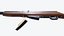 SKS Halbautomatisches Gewehr Low-Poly PBR