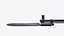 SKS Halbautomatisches Gewehr Low-Poly PBR