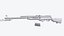 SKS Halbautomatisches Gewehr Low-Poly PBR