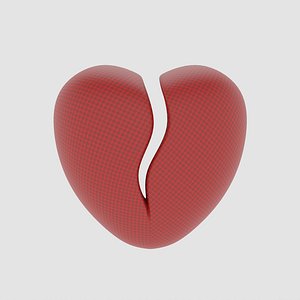 broken heart 3D model