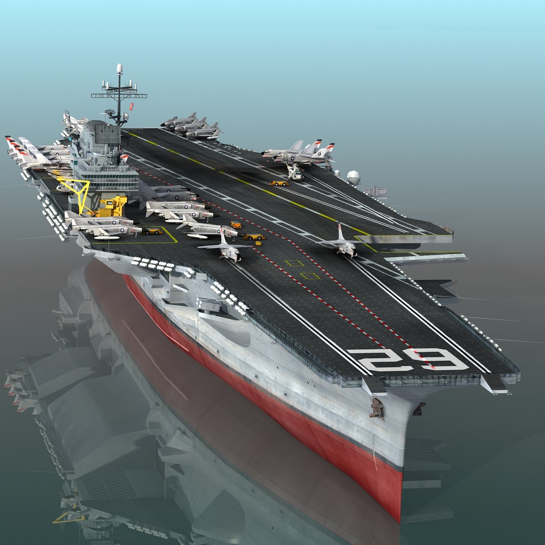 3D USS Independence CV-62 CVA-62 - TurboSquid 1881347