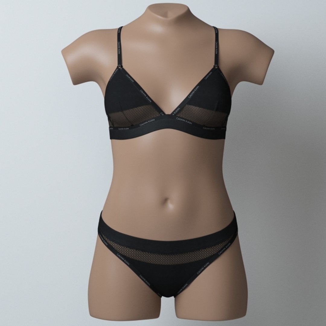 Lingerie Mannequin 3D Model - TurboSquid 1301302