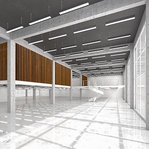 3D Loft and office space 5 model