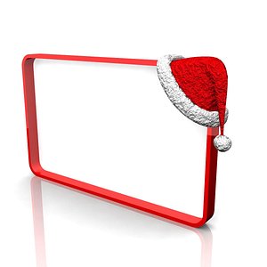 santa frame obj
