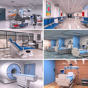 Hospital interior Collection 2 3D