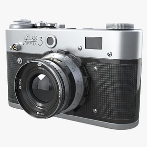 Retro Photo Camera FED PBR