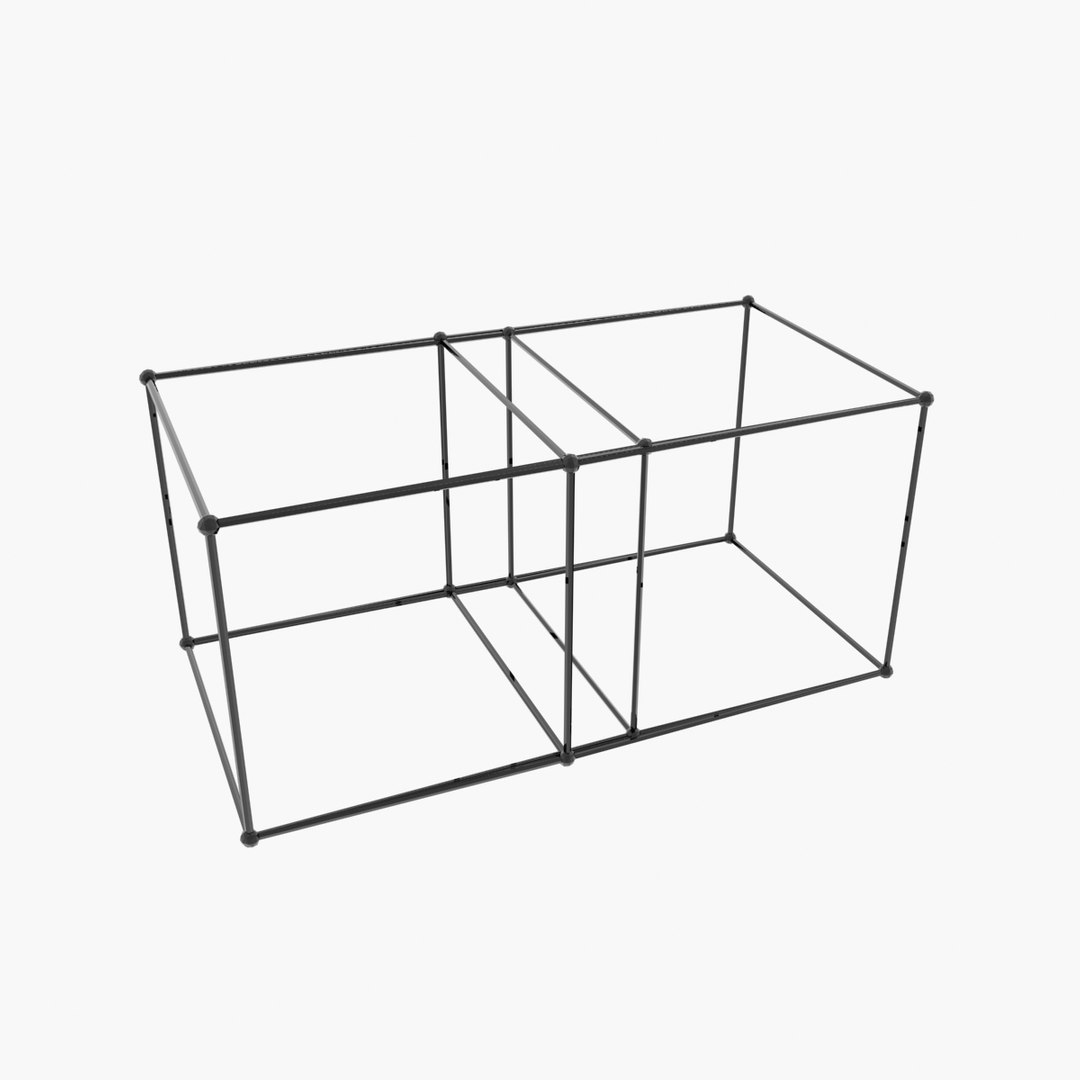 Hypercube Tesseract 3d Model