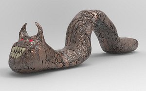3D Demonic Nasty Worm model