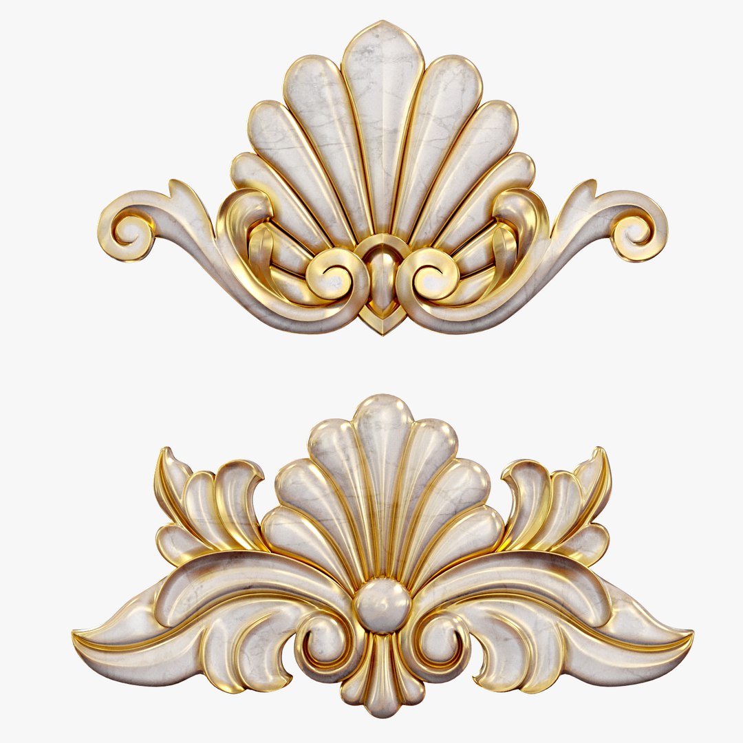 Rosette Decor 2 3D Model - TurboSquid 1298542