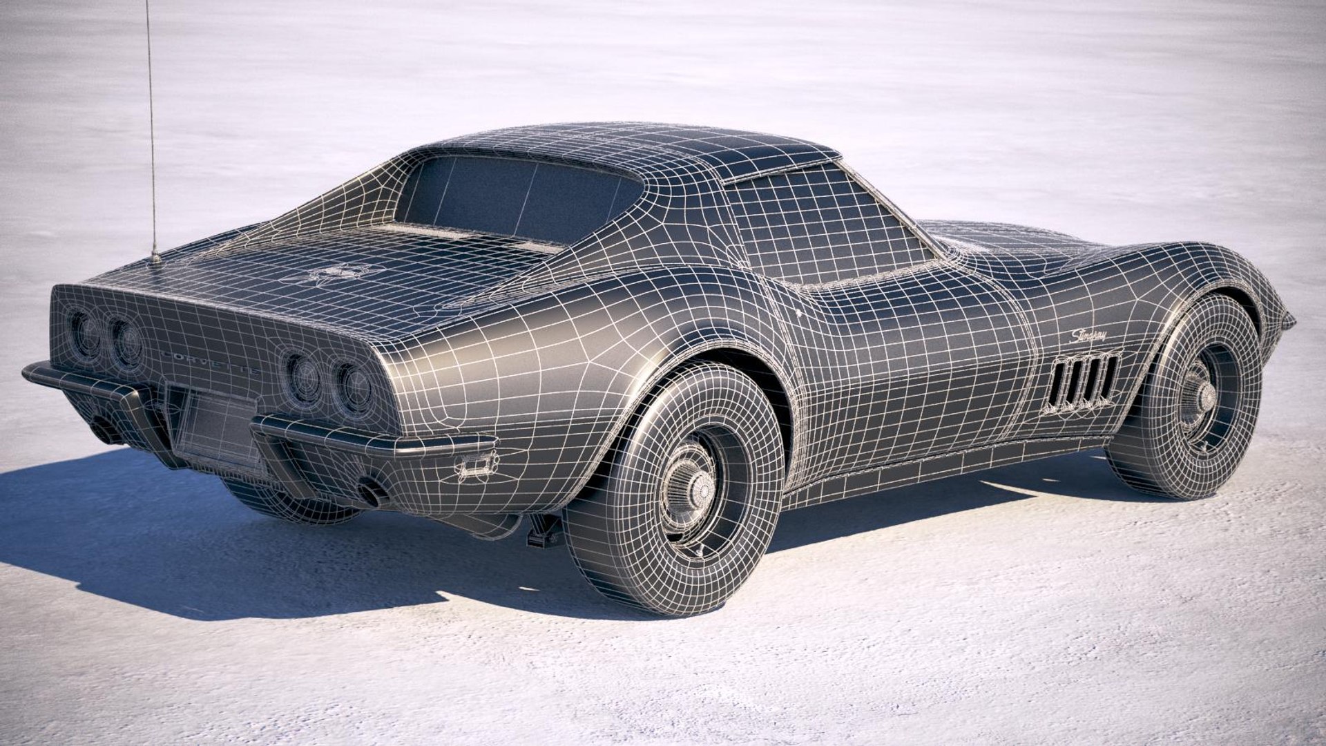 3d Chevrolet Corvette C3