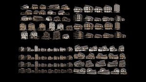 3D Medieval Village Big Collection - 4K Textures Game Ready