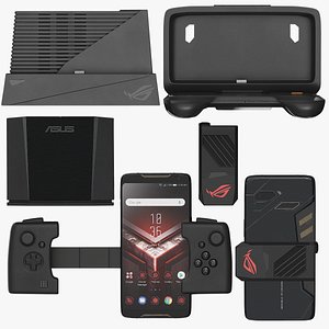 3D realistic asus rog phone model