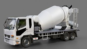 Mitsubishi Fuso Concrete Mixer 3D model