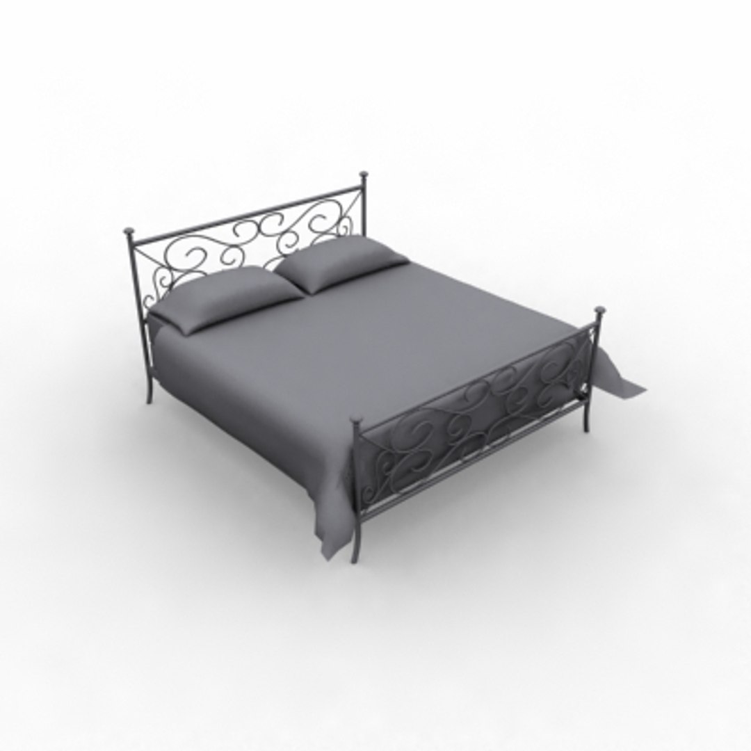 3d model bed classic