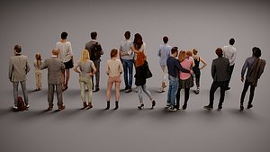 3D model Models of people x 15 00