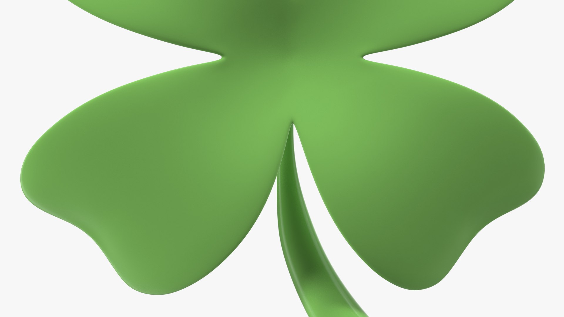 3d Four Leaf Clover Emoji Model Turbosquid 1867993