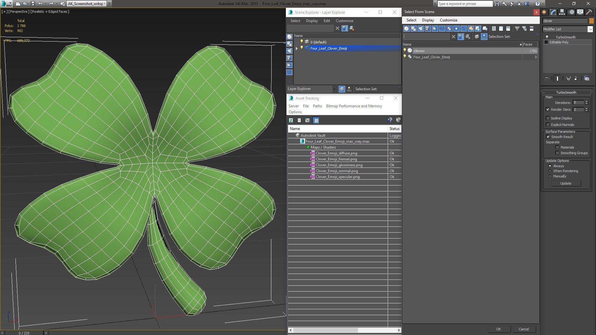 3D Four Leaf Clover Emoji model https://p.turbosquid.com/ts-thumb/Rr/ktmn5l/l2/fourleafcloveremoji3dsmodel019/jpg/1647289419/1920x1080/fit_q87/d1befabc103bb33ae79f1c42c11ea15bd145d001/fourleafcloveremoji3dsmodel019.jpg