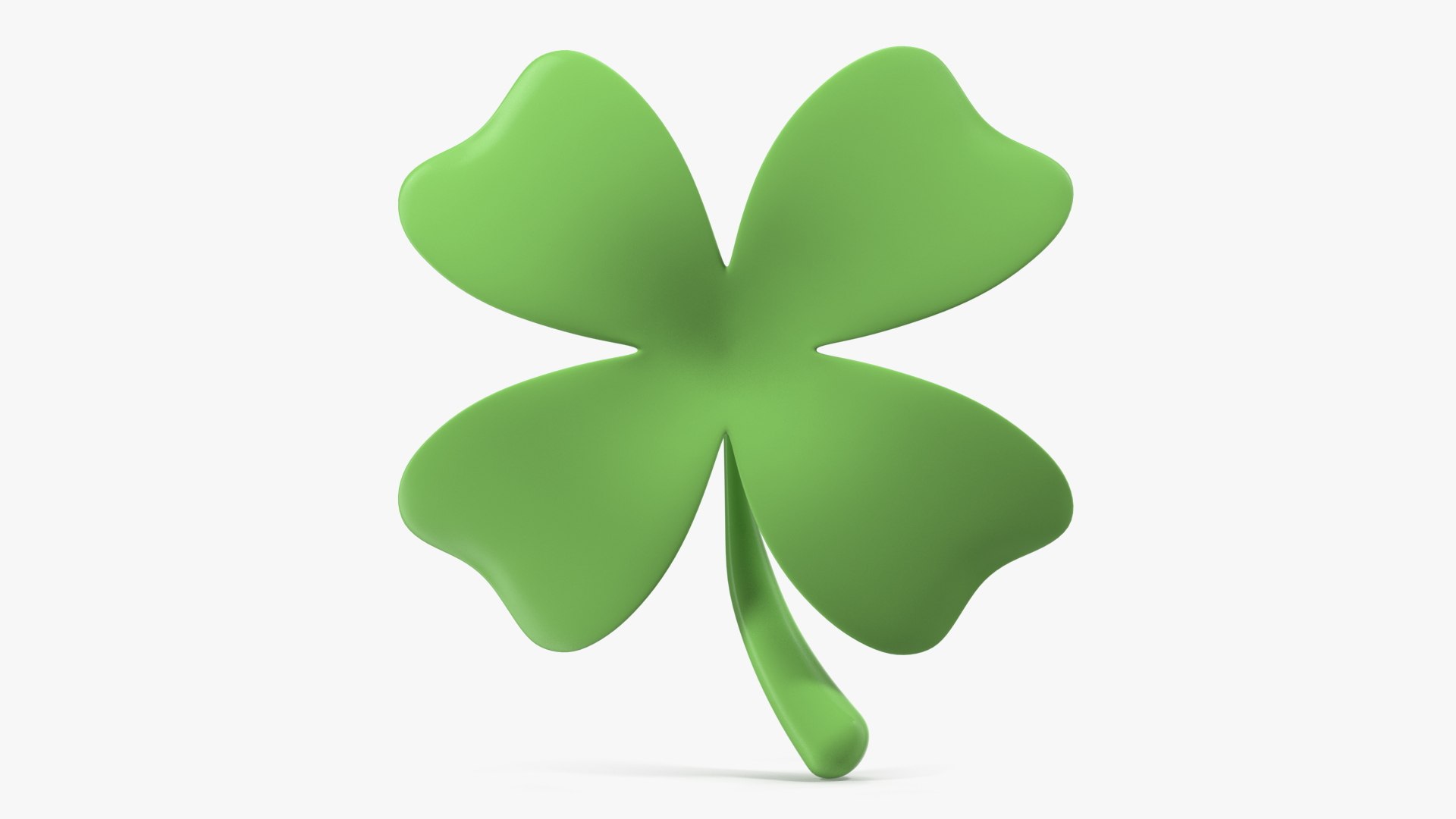 3D Four Leaf Clover Emoji model TurboSquid 1867993