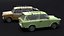 Trabant 601 Kombi 1965 Low-poly 3D model