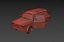 Trabant 601 Kombi 1965 Low-poly 3D model