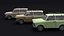 Trabant 601 Kombi 1965 Low-poly 3D model