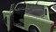 Trabant 601 Kombi 1965 Low-poly 3D model