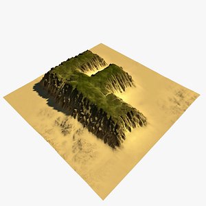 3D terrain f model