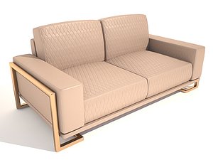 gianna leather loveseat peach 3ds