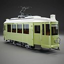 tram old lilpop 3d model