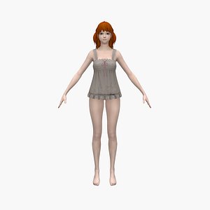 3D woman female lady