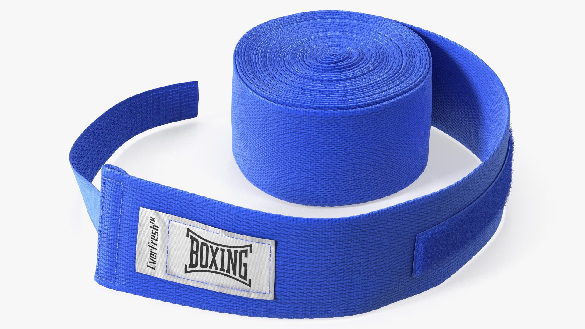Boxing Hand Wrap Blue Fur 3D model preview