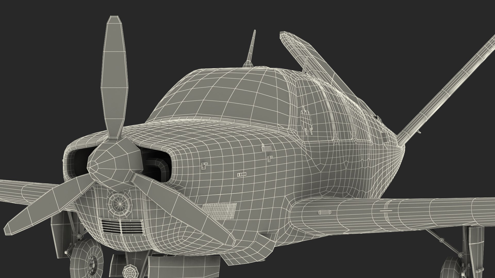 Single Engine Aircraft V Model - TurboSquid 1546442