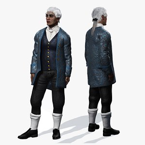 1700 Chevalier De La Plume 3D model