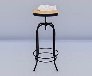 industrial stool 3D