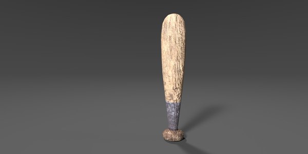 3D used baseball bat