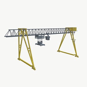 Gantry crane 3D model