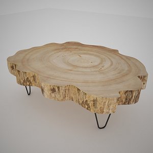 3d coffee table slice model